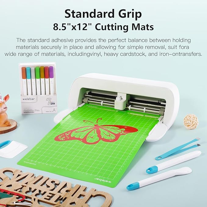 8.5"x12" Cutting Mats Compatible with Cricut Joy Xtra, 3 Pack Standard Adhesive Non-Slip Cut Mat for Sewing Quilting Crafts
