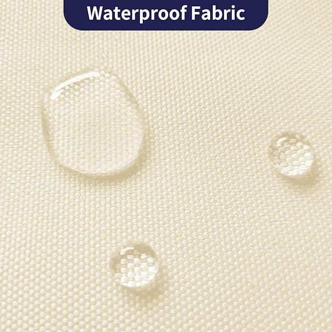 Waterproof Canvas Fabric by The Yard 600D Upholstery Cordura Fabric 58" Wide for Chairs Indoor Outdoor Water Resistant Canvas Polyester Material Sewing DIY Cloth, 3 Yards Pale Yellow