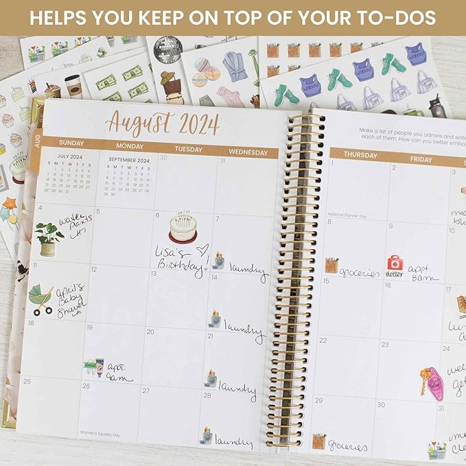 bloom daily planners Vintage Hand-Drawn Everyday Essentials Planner Stickers (535 Stickers) - Variety Pack for Decorating, Planning, Scrapbooking