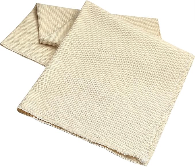 Pllieay Tufting Cloth Punch Needle Fabric, Embroidery Fabric, Monks Cloth for Punch Needle Embroidery Rug-Punch & Pinch Needle, 26.4 x 19.3 Inch