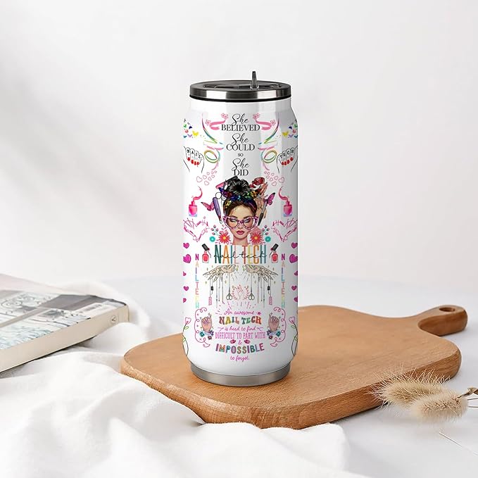 Nail Tech Tumbler Gifts For Women Girls, Gift For Nail Technicians Manicurist,Cosmetologist Beauty Salon Tumbler For Women 17 Oz
