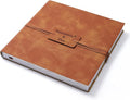 tumuarta Deckle Edge Watercolor Paper Square Sketchbook, 100% Cotton Vintage Leather Journal, 140 Lb, 300 GSM, 24 Sheets Handmade Diary for Mixed Media Techniques. (Brown, 6"x6")