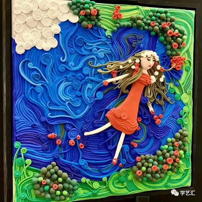 BOHS Green Modeling Foam Clay Lite - 500 Grams, Soft, No Stains, No Cracks - Air Dry Clay for Flower Mirror,Cosplay, Figurine, Slime - 1.1 Lbs.