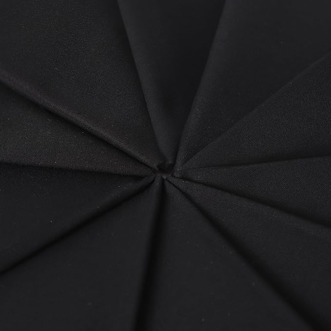 10 Pieces 18 x 21 Inches Cotton Fabric Precut Quilting Fabric Bundles Solid Colors Layer Cakes Quilt Material for DIY Craft Sewing Embroidery (Black)