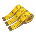 3 Pack Tape Measure Body Measuring Tape, Soft Measuring Tape for Body Weight Loss Sewing Cloth Measurement, 60 Inch Double Scale Tailor Ruler for Medical Measurement Nursing Craft (Yellow)