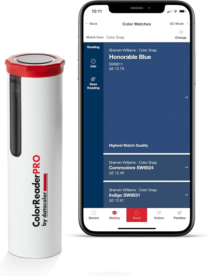 Datacolor ColorReader Pro – Identify Paint Color Instantly – Professional Color Matching Tool - Designed For Painters, Designers and Facility Managers
