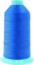 Mandala Crafts Size 92 280D T90 Bonded Nylon Thread - Sky Blue 1100 YDs Tex 90 Heavy Duty Sewing Threads for Leather, Jeans, Weaving, Outdoor Marine Upholstery