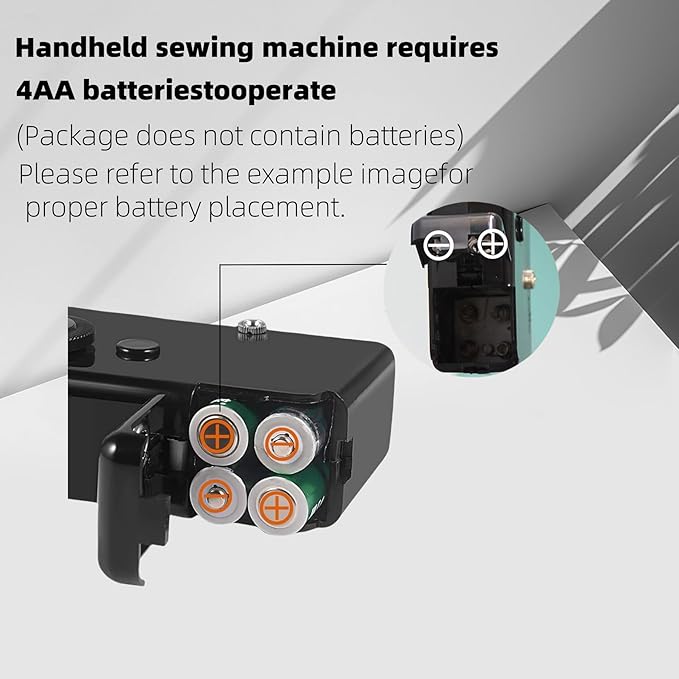 Handheld Sewing Machine,Sewing Machines for Beginners,Portable Electric Mini and Samll Hand Held Kit for Adults Included Mannual and Accessories,Sewing Hem Quick Stitching (Black-1)