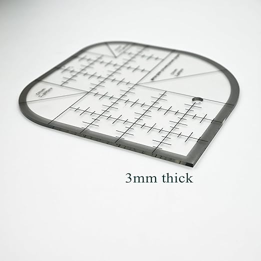 Curved Corner Cutter Quilting Ruler,Sewing Ruler,Acrylic Patchwork Quilting Templates Tools