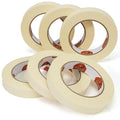 TAPEBEAR General Purpose Masking Tape 0.75 Inches x 60 Yards, Beige White Painters Tape for Painting, Labeling, DIY Arts Crafts, Home Office School Projects, 6 Rolls