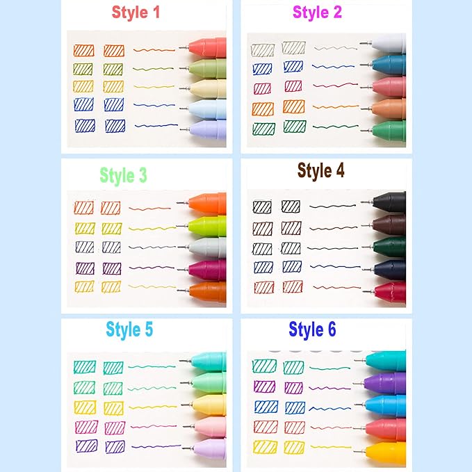 YYaaloa 30 Colors Cute Pens Colorful Gel Ink Pen Fine Point Ink Pens For School Office Art Supplies Journaling, Drawing, Craft Doodling, and Notetaking (30 Assorted colors)