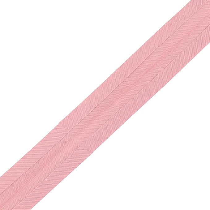 Mandala Crafts 55 Yards 5/8 Inch Blush Double Fold Bias Tape for Sewing - Bias Binding Tape for Quilting Binding, Hemming, Seam, and Fabric Piping