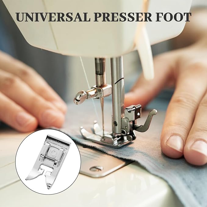 13 Pieces Stretch Twin Needles for Sewing Machine, Ballpoint Household Double Twin Brother Sewing Machine Needles Automatic Needle Pins Threader Presser Foot, Ideal Gifts for Craft Enthusiasts