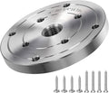 4" Steel Wood Lathe Faceplate,Faceplate for Wood Lathe,Lathe Face Plate Fit for 3/4" x 16TPI Spindle without Screwchuck