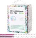 Gel Pens for Adult Coloring Books, 99 Colors Set Gel Colored Pens Marker, Perfect Gel Pens for Adult Drawing Doodling Journaling, Art Supplies and DIY Crafts