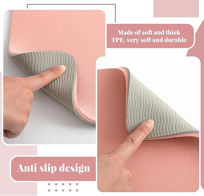 3 Pcs Sewing Machine Muffling Mat Pedal Mat Sewing Machine Pad No Slip Rubber Stay in Place Mats for Calms Vibration (Pink Gray,15 x 20 Inch,14 x 9 Inch,14 x 11 Inch)