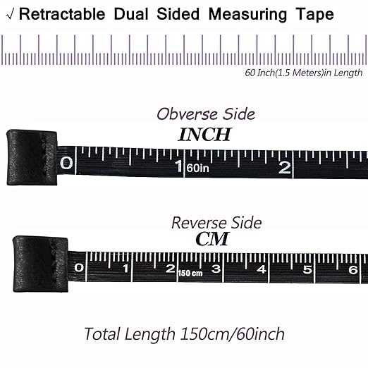 Tape Measure, 4 Pack Measuring Tape for Body Cloth Measurement Tape for Sewing Tailor Fabric Measurements Double Scale Soft Pink & White Tape Measure Retractable Measuring Tape Set