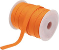 MECCANIXITY 1/2 Inch Double Fold Bias Tape Polyester Continuous Bulk Bias Tape for Sewing,Seaming Quilting Hemming Binding Crafts (Orange 55 Yards)