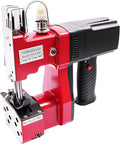 Mini Aluminum Sewing Machine Manual/Automatic Handheld Electric Sealing Machine with Insulated Handle Light 1800 Stitches/min