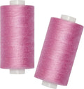 All Purpose Sewing Thread-2 Spools of Hand Polyester Sewing Thread for Sewing Machine for Hand and Machine Sewing(Light Cyclamen Pink, 2 spools)