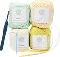 mindfulknits Knitting Kit for Beginners Adults with Knitting Needles, Yarn Needle & 100% Cotton Knitting Yarn (4) – Make Washcloths - Zen Basic Knitting Supplies Set for Relaxation & Stress Relief