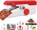 Handheld Sewing Machine, Mini Portable Sewing Machine for Beginners, Electric Fast Stitching, DIY Fabric Clothes Repair Kit, Home Travel Mending Machine with Accessories