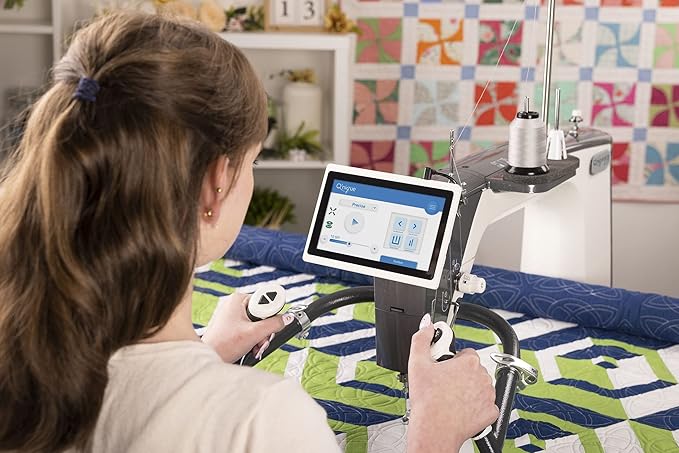 Q'nique 19X - Elite Long Arm Quilting Machine and Q-Zone Hoop Quilting Frame | Quilting Machine and 5' Hoop Quilting Frame | Grace Quilting Machine | Grace Quilting Frame