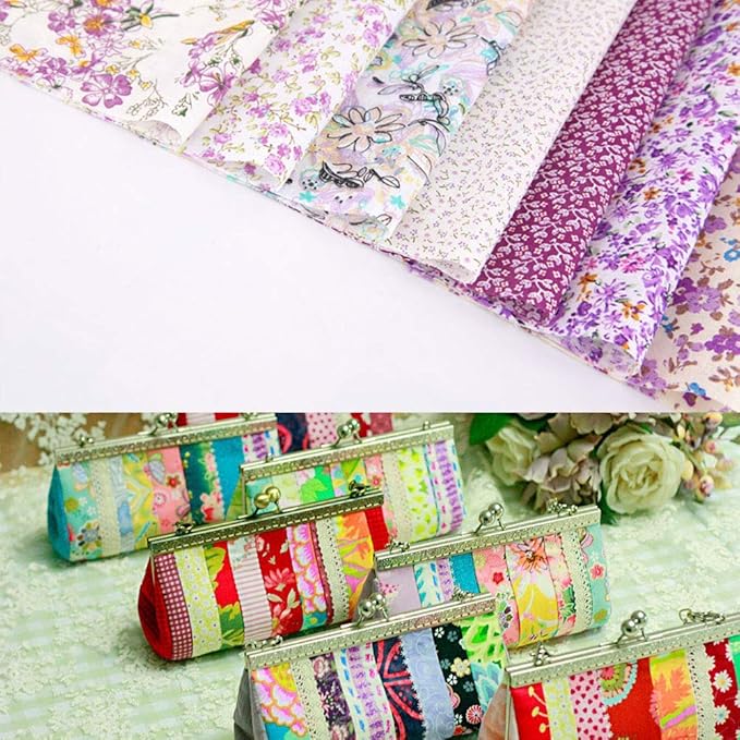 Colored Craft Felt Fabric Patchwork Cotton Sheets 50 Pieces 20 x 20cm,Assorted Color Stiff Sewing Material Squares Nonwoven Patchwork Sewing DIY Craft Polyester Patterned Felt Fabric Sheets