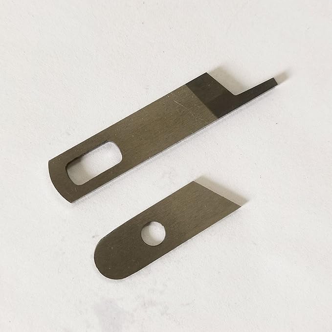 HONEYSEW Upper Knife 412585 Lower Knife 550449 for Singer 14CG754 14SH654 14SH644 14SH744 Pfaff 4762 4772 Babylock Serger Machine
