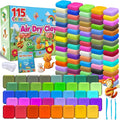 Air Dry Clay 115 Colors, Modeling Clay for Kids, DIY Molding Magic Toy with Tools, Gift for Kids Boys Girls