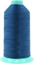 Mandala Crafts Size 207 630D T210 Bonded Nylon Thread - Airforce Blue 800 YDs Tex 210 Heavy Duty Sewing Threads for Leather, Jeans, Weaving, Outdoor Marine Upholstery
