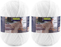 2 Skeins Fluffy Chenille Yarn for Crocheting - Baby Blanket Yarn for Knitting - Velvet Yarn for Amigurumi Crochet, Ultra Soft Yarns Total Weight 400g/14oz, Total Length 480m/524yard