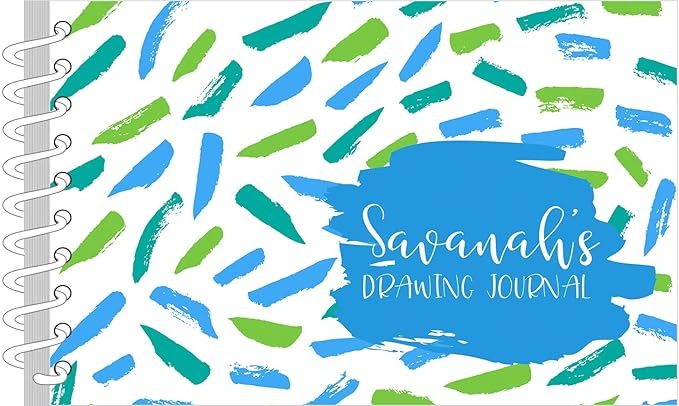 Stroke Personalized Art Journal | Custom Sketch Book for Kids | Monogrammed Sketchbook | Personalized Kids Gift | Kids Journal | Drawing Pad | Art Journal for Kids | Art Sketchpad for Children