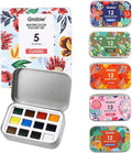 Grabie Pocket Watercolor Set,60 Colors Travel Watercolor Paint Bulk, Art Supplies for Painting, Great Watercolor Set for Artists, Amateur Hobbyists and Painting