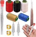 37PCS Big Eye Steel Sewing Tool Set, Needle and Thread Kit, Threader and Needle Repair Kit Stainless Steel Needles for Hand Sewing