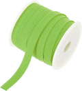 MECCANIXITY 2/5 Inch Double Fold Bias Tape Continuous Bulk Bias Tape for Sewing, Seaming Quilting Hemming Binding Crafts (Green 25 Yards)