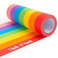 VGOODALL 7PCS Colored Masking Tape, Washi Tape Set for Arts & Crafts, Kids Art Supplies, 330 Feet x 1 Inch