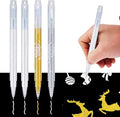 YUANCHENG Gold Silver White Gel Pens, 4 Pack,0.8 mm Extra Fine Point Gel Ink Pens.Suitable for Black Paper Drawing,Card Making,Artists Drawing. Sketching,White Gel Pen for Art Highlight