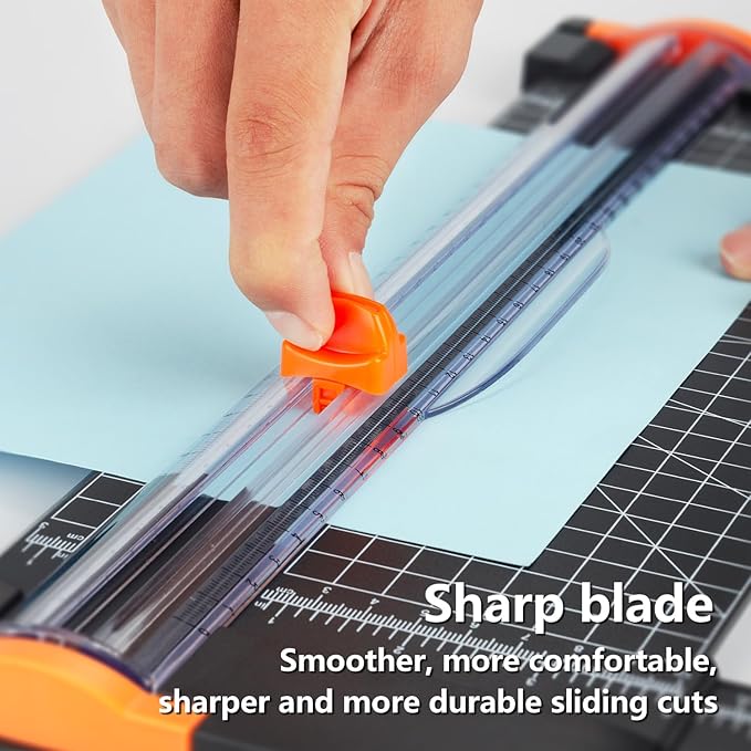 Paper Cutter Replacement Blade for Paper, Cardstock, Photo, Vinyl with Safeguard Design for A4/A5 Paper Trimmer (6 Pack), Worklion