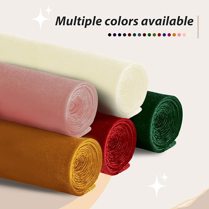 KKJIAF Gold Stretch Velvet Fabric 60 Inch Wide, 5 Yard Soft Stretchy Fabric for Sewing Clothes, Apparel, Costume, Crafts - 90% Polyester 10% Spandex
