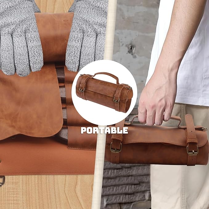 23PCS Wood Carving Kit - Whittling Knife Set with PU Leather Storage Bag, Wood Carving Knives, Detail Knives, Safety Gloves, and Leather Strop for Beginners & Experts