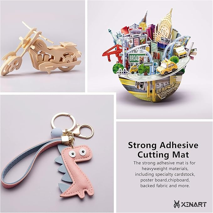 Cutting Mats for Cricut Maker 3,Explore 3,Maker,air 2,12x12 inch Standard+Light+Strong Grip 3 Mats Xinart 12x12" Variety Adhesive Replacement Cut Mats for Cricut