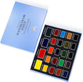 Watercolor Paint Set, 24 Colors Full-Pan Solid Watercolors with 4 Oversized Primary Colors, Highly Pigmented, Removable & Refillable Pans, Ideal for Beginners, Artists & All Skill Levels