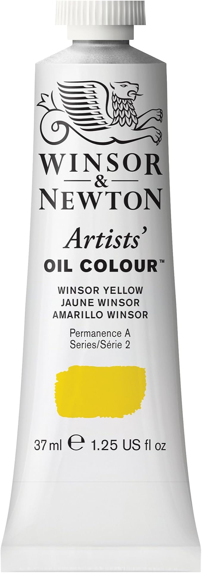 Winsor & Newton Artists' Oil Color, 37ml (1.25 oz) Tube, Winsor Yellow
