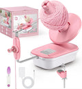 Electric Yarn Winder, 2025 Upgrade High-Speed Automatic Yarn Ball Winder with 3 Adjustable Gears, 4-10oz Large Capacity Yarn Spinner for Knitting & Crocheting, Pink Gift for Craft Lovers