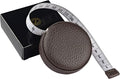 3m/120 Tape Measure Body Measuring Tape for Body Cloth Tape Measure for Sewing Fabric Tailors Medical Measurements Tape Dual Sided Retractable Ruler with Push Button Round (Dark Brown)