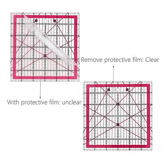 Sewing Rulers,Quilting Rulers Fabric Cutting Ruler 4pcs(9.5",6",4.5",2.5")