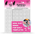 TightGrips Non-Slip Grips for Quilt Templates - 48 Pieces Total - 24 Large & 24 Small - 2 Pack