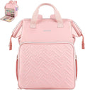 Leudes Knitting Bag Backpack,Yarn Storage Organizer Large Crochet Bag Tote Christmas Gift Yarn Holder Case for Carrying Projects,Knitting Needles (Pink)