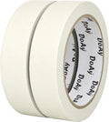 2 Pack White Masking Tape - Painters Tape 1 Inch Wide - Multi-Surface, Water Resistant, Indoor & Outdoor Use - 180FT Total - Artist Tape for Paint, Wall, Watercolor, Car, DIY (#4010)